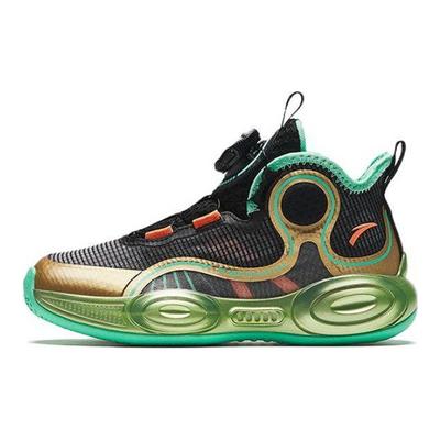 Παιδικά Παπούτσια Μπάσκετ Mid-Top με Σχήμα, 3.0 Αναπνέοντα, Απορρόφησης Κραδασμών, Ανθεκτικά Παιδικά παπούτσια μπάσκετ Μαύρο Χρυσό 312339956-5