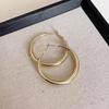 2024 Trendy Silver Hoop Earrings for Women – S925 Needle, Round Shape, Elegant and High-End.