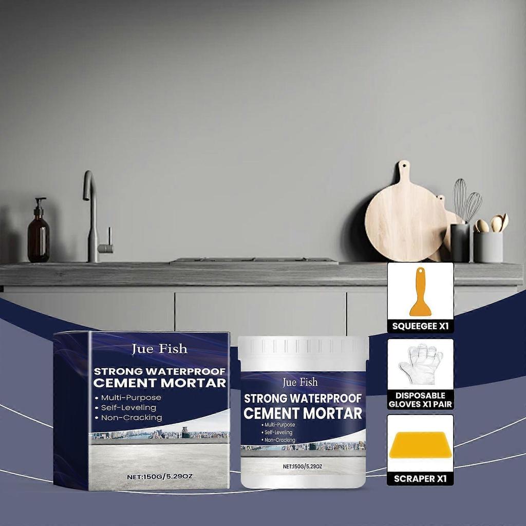 Limited time!!Jue-Fish Waterproof Cement Mortar For Household Cement Wall Repair And Floor Drain Cement Mortar For Water Seepage Prevention