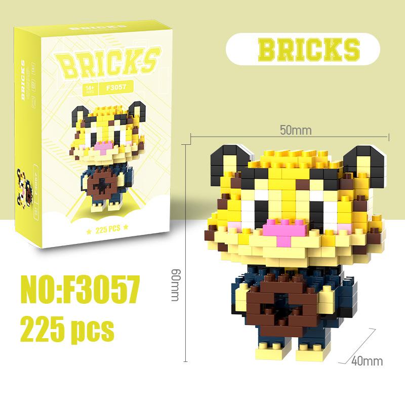 Zootopia 2 Building Blocks Anime Kawaii Cartoon mini Action Children's Animal building blocksAssemble DIY Toys Gift for Kids