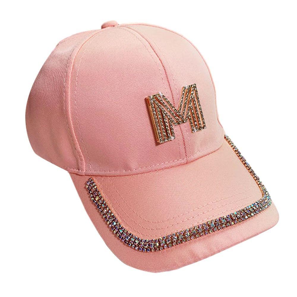 Outdoor Sports Peaked Cap Hip Hop Sunscreen Hats Vintage Rhinestones Baseball Caps  Men Women