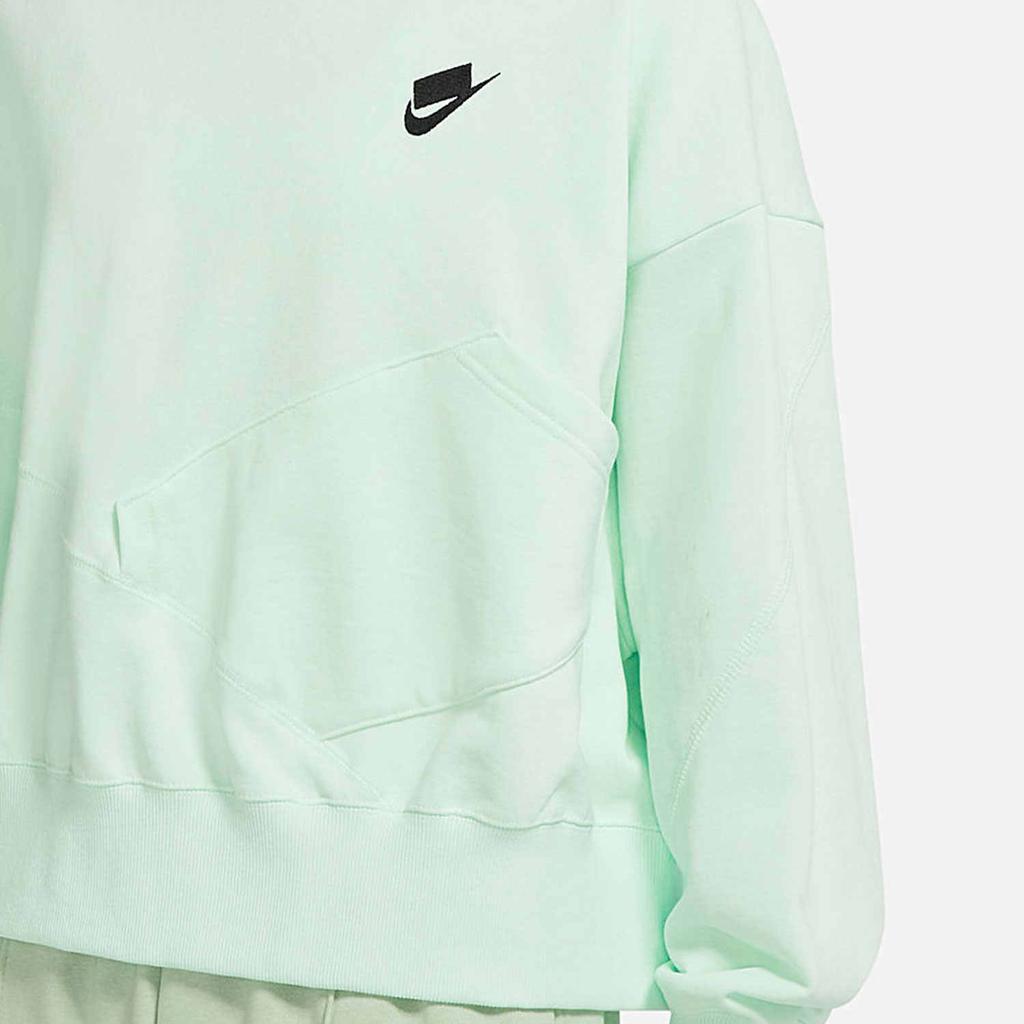 Nike Lässiges minimalistisches bequemes Kapuzenpullover-Sweatshirt Damen-Sweatshirt Hellgrün DQ5534-394