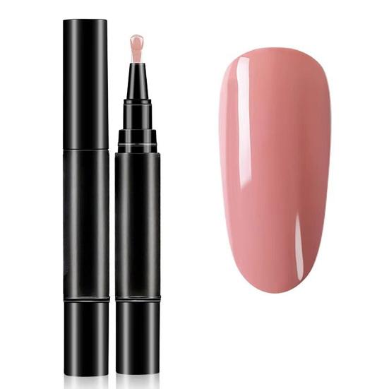 1/6 db Körömlakk Toll 3 az 1-ben Gyorsan Száradó Hosszú Ideig Tartó Magas Fényű DIY Manikűr Körömfestés Természetes Nude Nőknek Lányoknak Körömre Lábkörömre Gél Lakk Toll