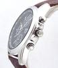 SEIKO Chronograph Watch with Genuine Leather Officially Distributed in Japan by Seiko Strap, Black, SND309P1/BR