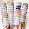 10Pcs/set Women Sweet Embroidery Print Waterdrop Shape Hair Clips For Cute Girls Hairpin Barrette Headwear Kids Hair Accessories