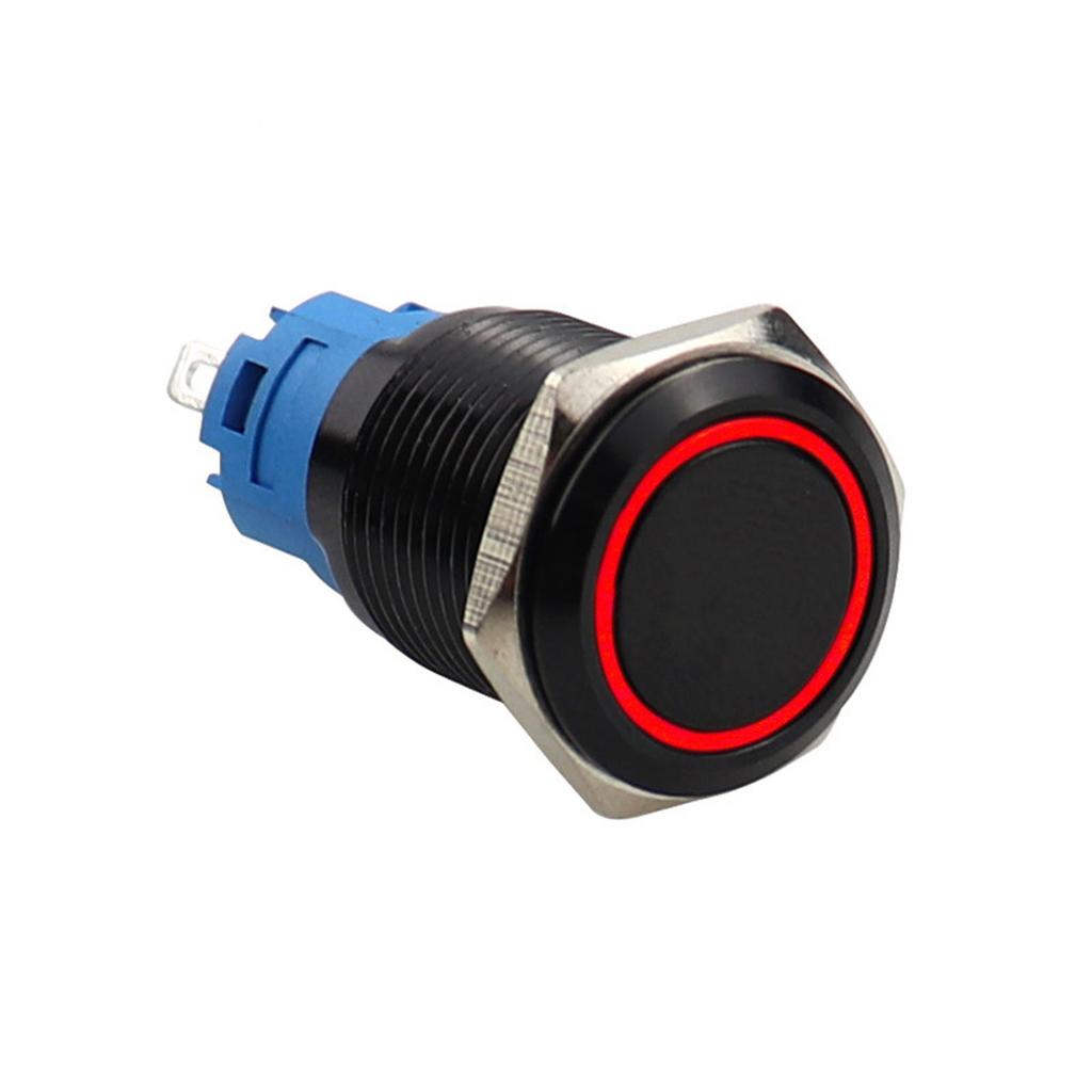 35mm Length Metal Push Button Switch Metal Switch Compact Design 12-24V Operating Voltage 4A Maximum Current Flat Head Design