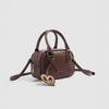 Women's bag 2025 new model, niche design, casual shoulder and crossbody bag, fashionable everyday versatile handbag, bowling bag