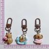 Set of 5/6 Capybara Key Rings Multifuntional Resin Accessory Cartoon Capybara Bag Pendant Suitable for Key and Bag