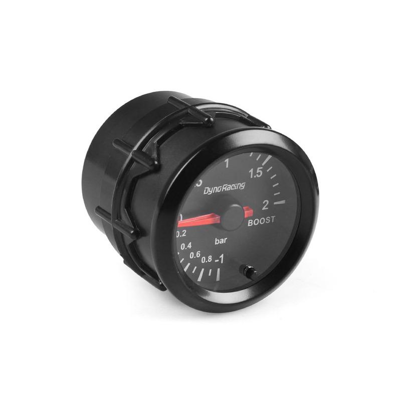 Dynoracing 2" 52mm 7 Colors -1-2 Bar Turbo Boost Gauge With High Speed Stepper Motor Boost Sensor Car Meter BX101487