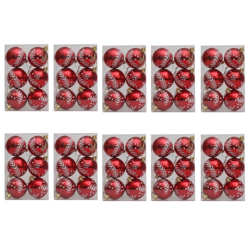 10 Box Christmas Tree Hanging Baubles Decoration Colorful Decorative Ornament Window and Door Ornament Party Supplies
