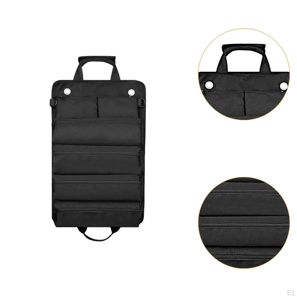 Tool Roll Bag Gifts Portable Oxford Cloth for Electricians Carpenter Plumber