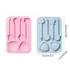 Stampo in Silicone per Pastelli da Pittura Tazza Disegno Bambino Stampo per Cupcake Cioccolato Fondant Strumenti Decorazione Torta Stampini per Pasta di Caramelle
