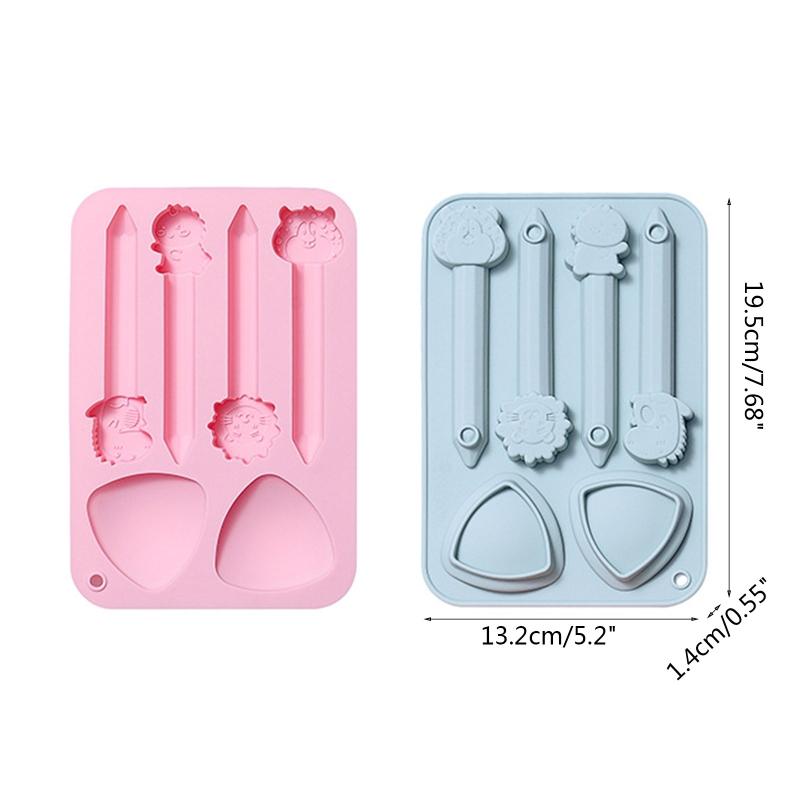 Stampo in Silicone per Pastelli da Pittura Tazza Disegno Bambino Stampo per Cupcake Cioccolato Fondant Strumenti Decorazione Torta Stampini per Pasta di Caramelle