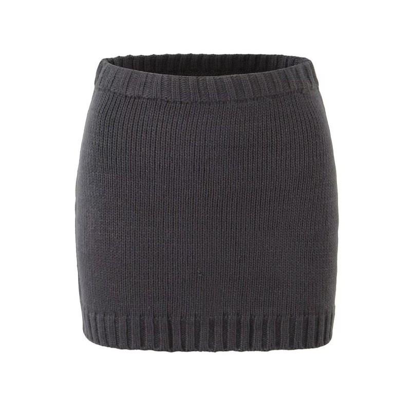 Womens Knit Cardigan Short Top Slim Skirt Set Streetwear