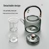 High-Temperature Resistant Glass Tea Kettle with Handle, Compatible with Induction Cookers for Brewing and Boiling Water