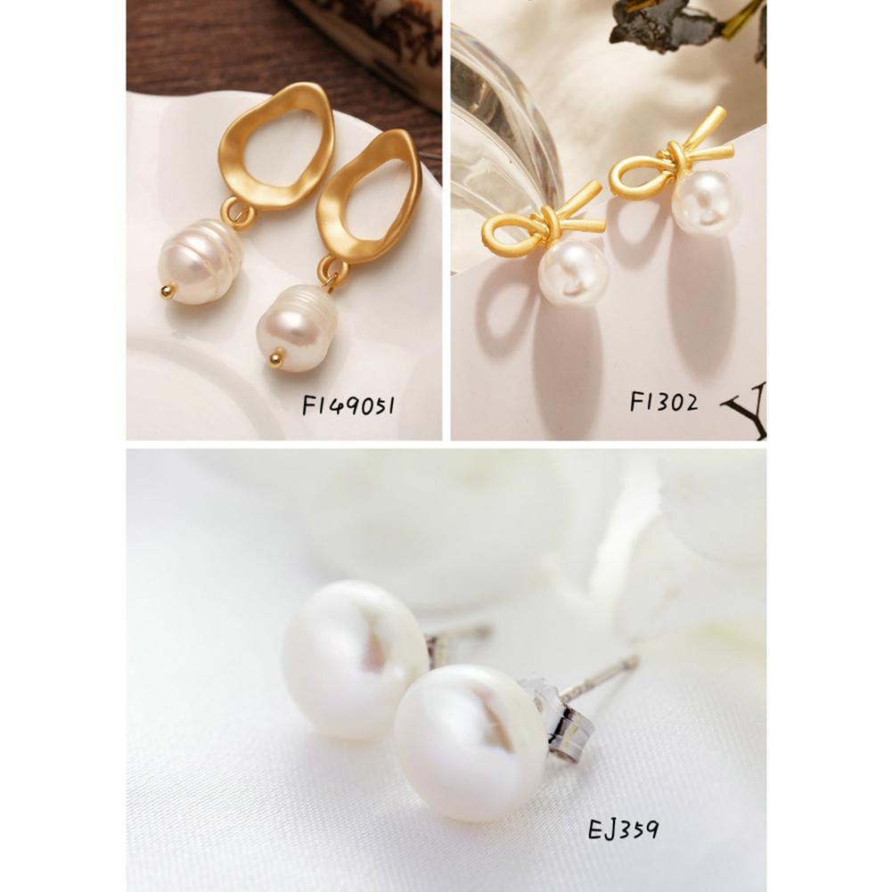 Women Imitation Pearl Simple All-matching Fashion Earrings