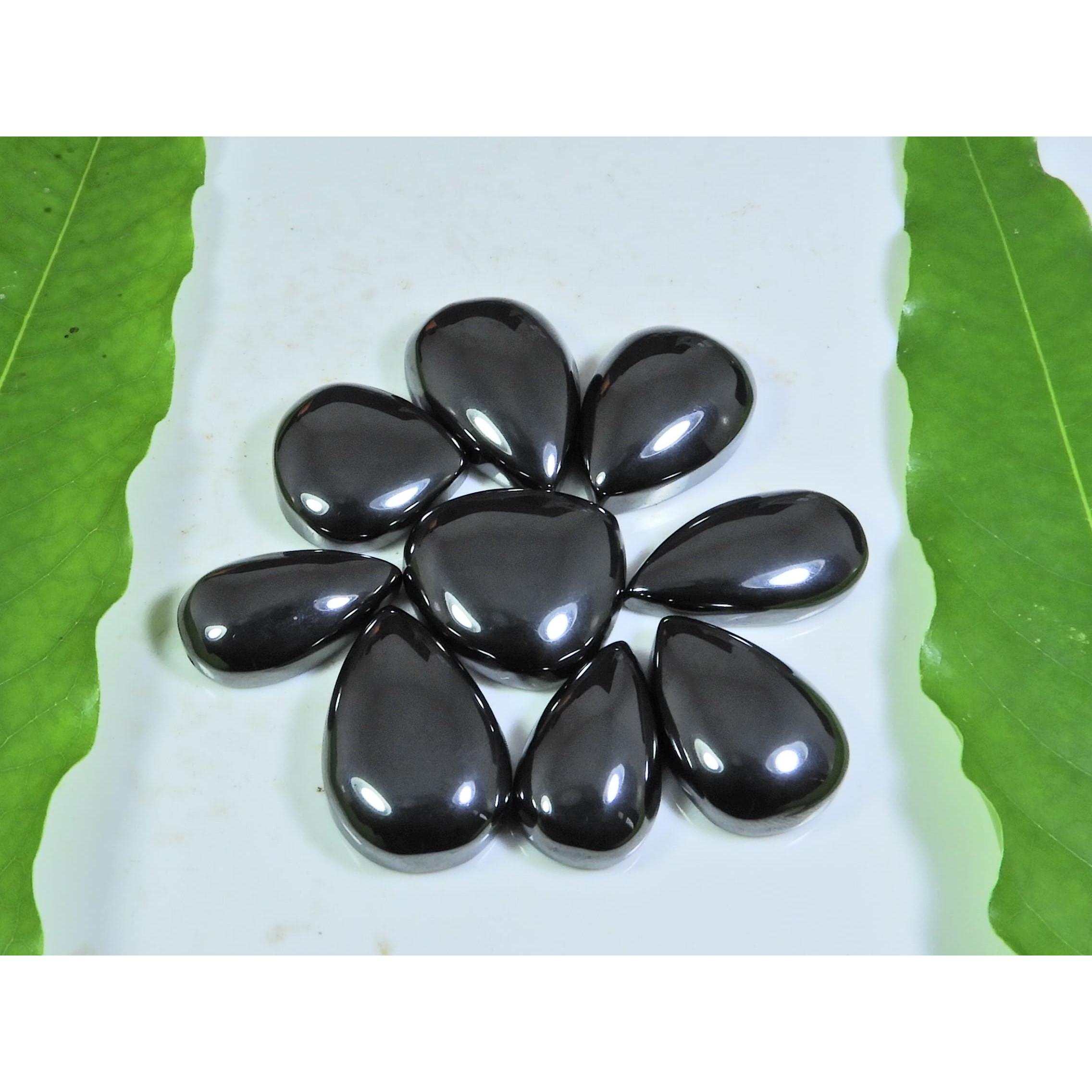 

309 Карат. Натуральный гематит груша кабошон свободный драгоценный камень 9 шт./лот 12X21-17X25 мм A-297