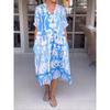 JPNTKYYWomen's Fashion Summer Spring Short Sleeve V-Neck Casual Dresses