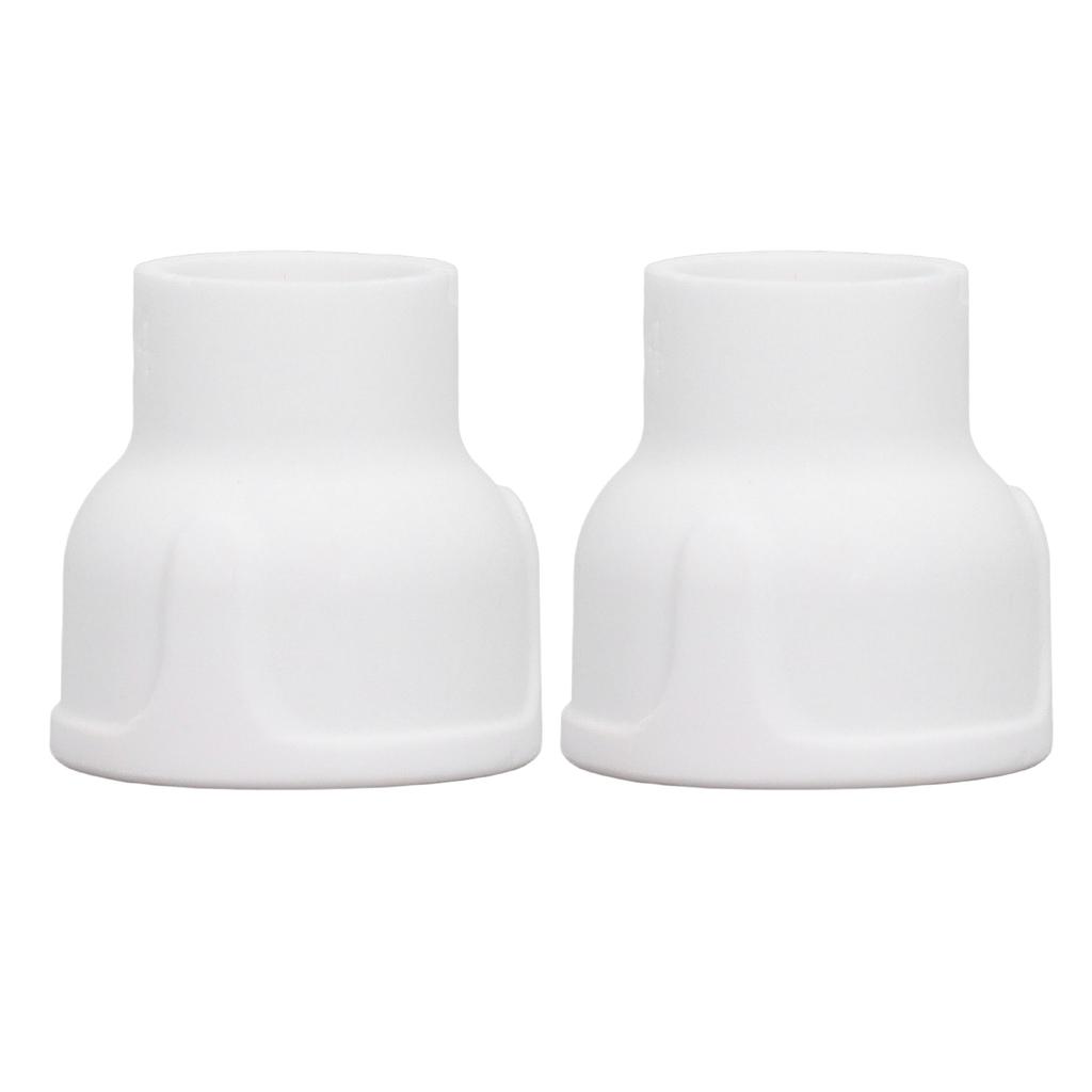 2PCS TIG Welding Cup White Color 2.4mm Filter Center Hole Ceramic TIG Cup for Argon Arc Welding Gun