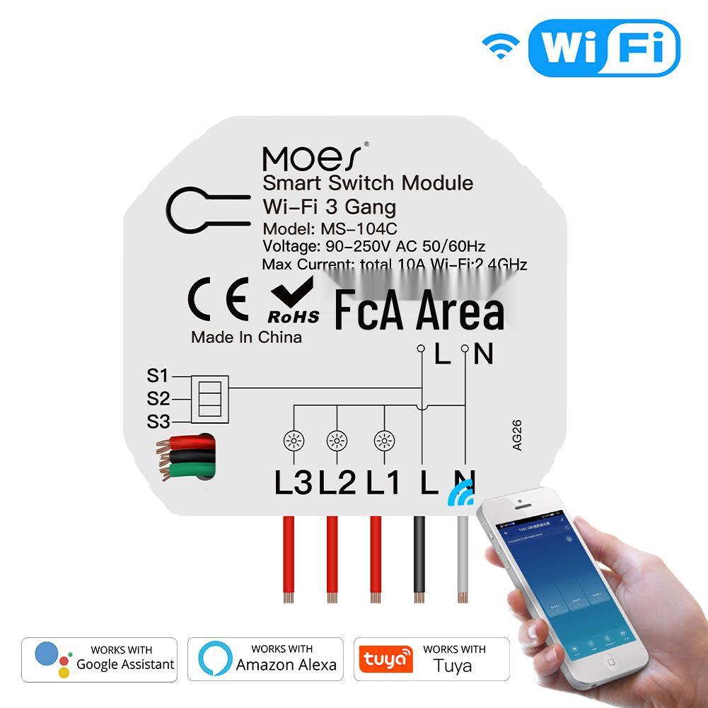 Doodle Smart WiFi Light Switch w/ App Timer & Voice Control (Alexa) WiFi 3-way switch