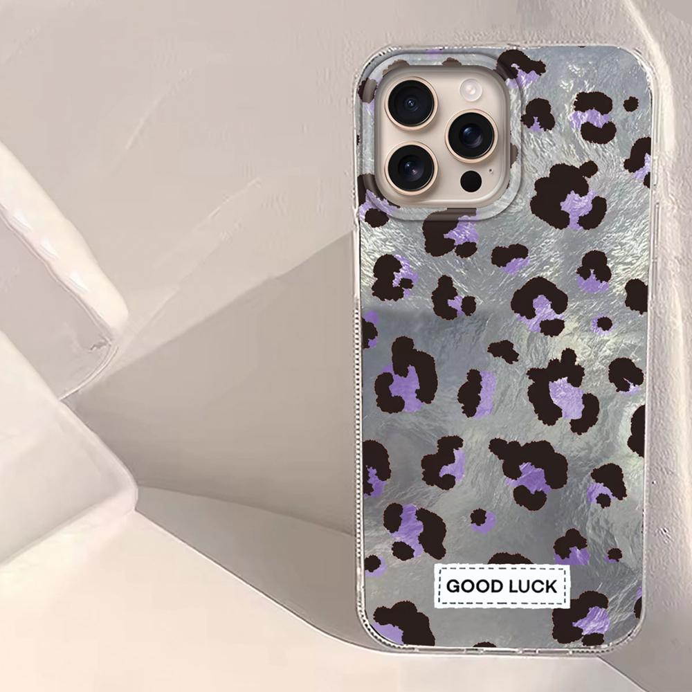 Retro Black Leopard Print Pattern Women Phone Case for Iphone 16 15 14 7 8 Plus 13 11 12 Pro Max X XS XR SE 2022 2020 16e Cover