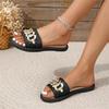 Summer Style Fashionable Comfortable Stylish Elegant Wear-resistant Casual Beach Thick-soled Sandals and Slippers Women