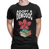 Casual T Shirt Summer Adopt A Demodog Funny Dogs Lovers Novelty T Shirts  Cotton Tee Shirt for Mens Y2K Basic Short Sleeve Tops