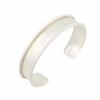 18K Genuine Gold Wide Open Bangle Pure Copper Simple Bracelet Base  for Women