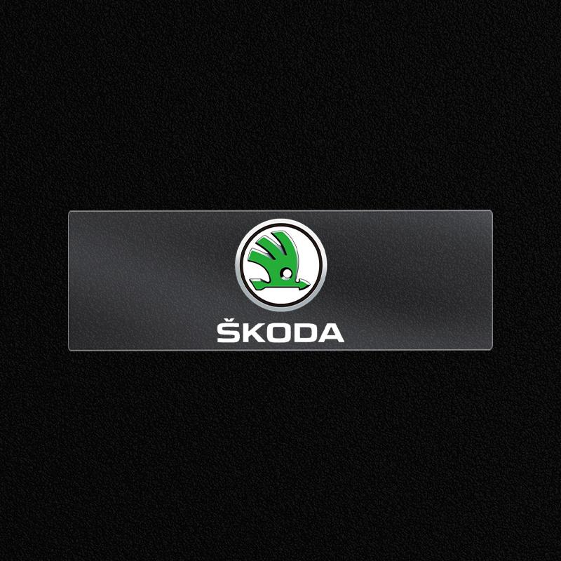 New Car Interior Sticker Central Control Decals Emblem Badge for Skoda Fabia Kodiaq Kamiq Superb Yeti Octavia Enyaq Rapid Karoq Derivati