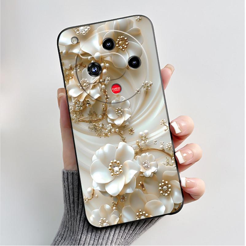 For Nubia Focus 2 5G Z2462N Case Luxury Fashion Butterfly Flowers Soft TPU Silicone Black Cover for ZTE Nubia Focus2 Phone Case