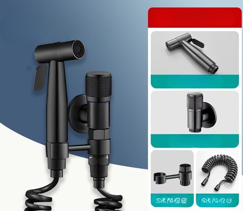 Handheld Bidet Toilet Spray Gun Set Bathroom Cleaning Women Washing Portable High Pressure Spray Gun Bathroom Accessories