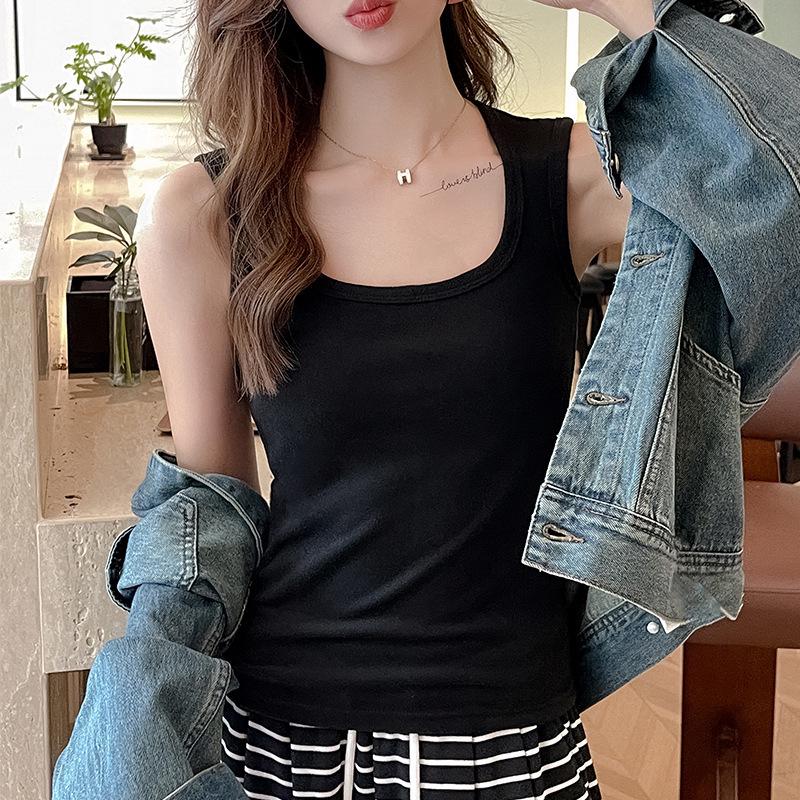 

Женский топ без рукавов на теплой флисовой подкладке в гонконгском стиле One Size чёрный