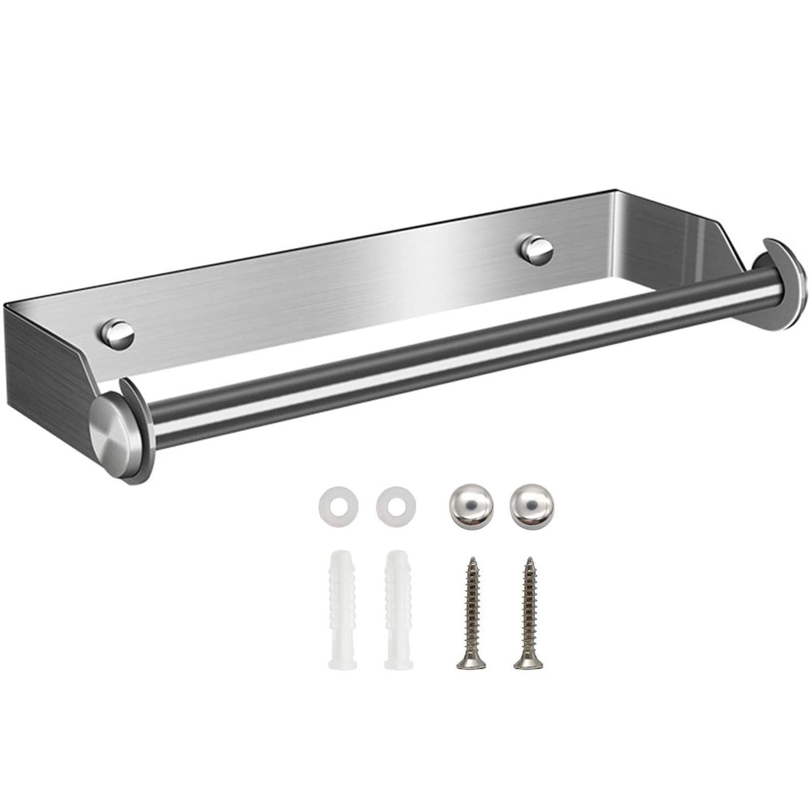 

Настенный держатель кухонного рулона из нержавеющей стали без сверления Держатель рулона бумаги Держатель рулона Настенный держатель рулона для кухонного шкафа Раковина в ванной комнате