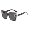 Women Fashion Gradient Color Sunglasses Unisex Vintage Square Outdoor Travel Uv400 Sun Glasses Ladies Luxury Diamond Cut Eyewear