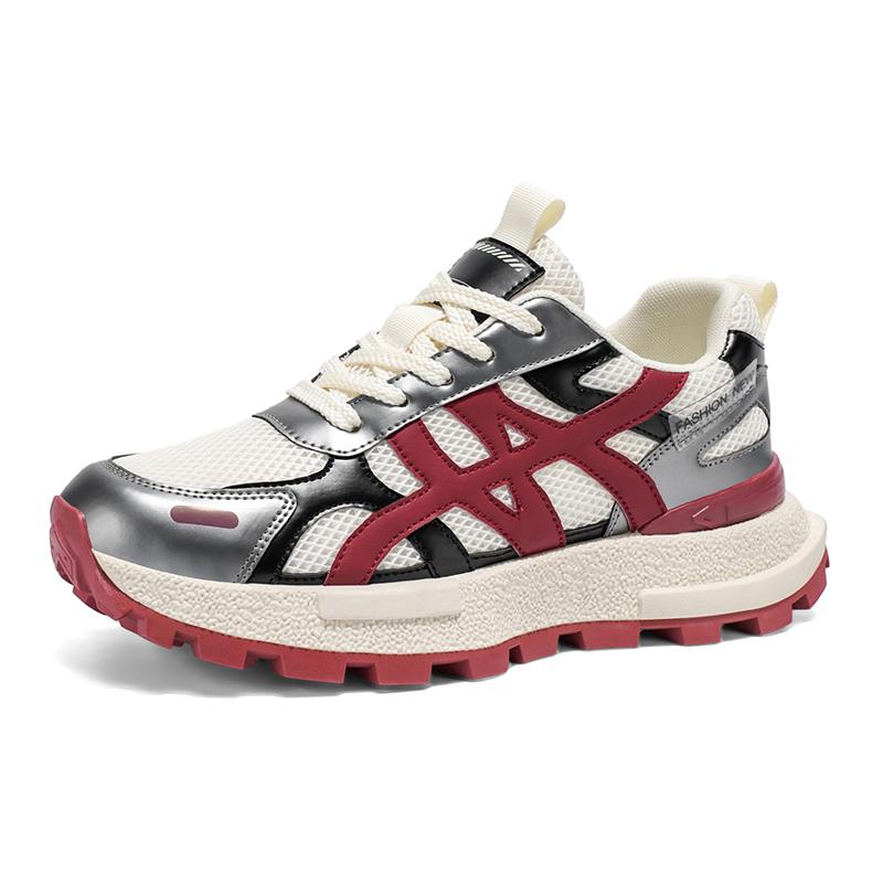 Men's Shoes  Summer Mesh Breathable Casual Sneakers Versatile Thick Soled Comfortable Fashion Trend Non slip Chunky sneakers