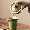 Kiln Change Porcelain Gaiwan Set For Tea Tureen Teaware Cup Chinese Green Bowls Chawan Tea Ceremony Set Lily Deng