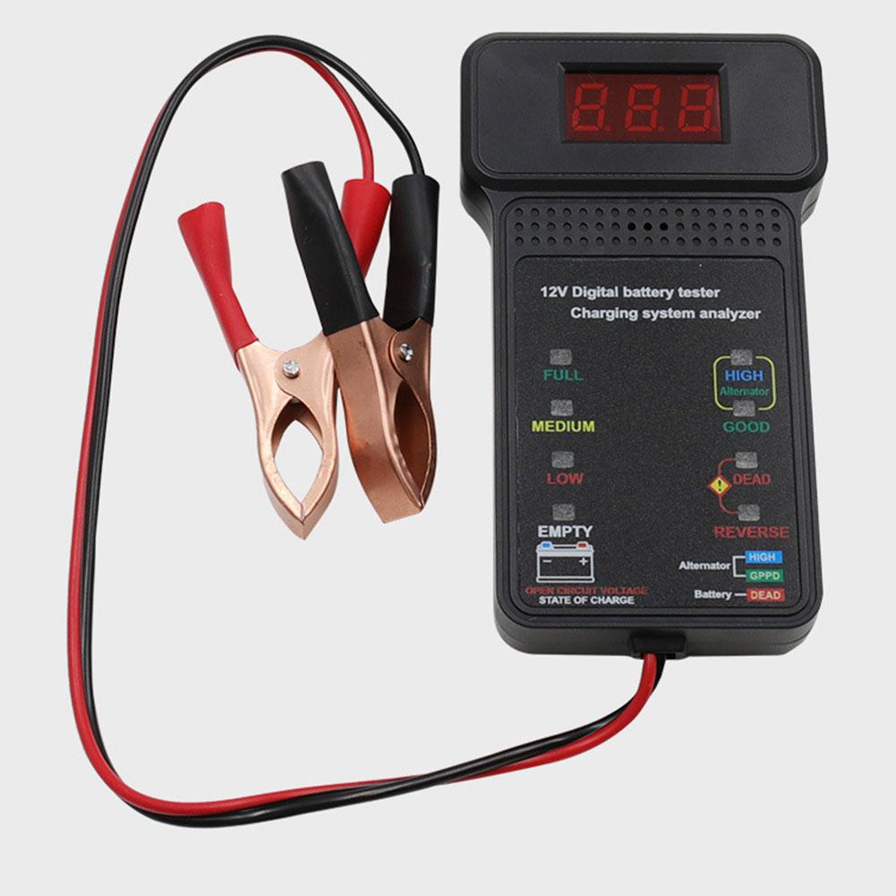 Tester baterie 12V 1 cleme placate cu alamă ABS de 31 cm