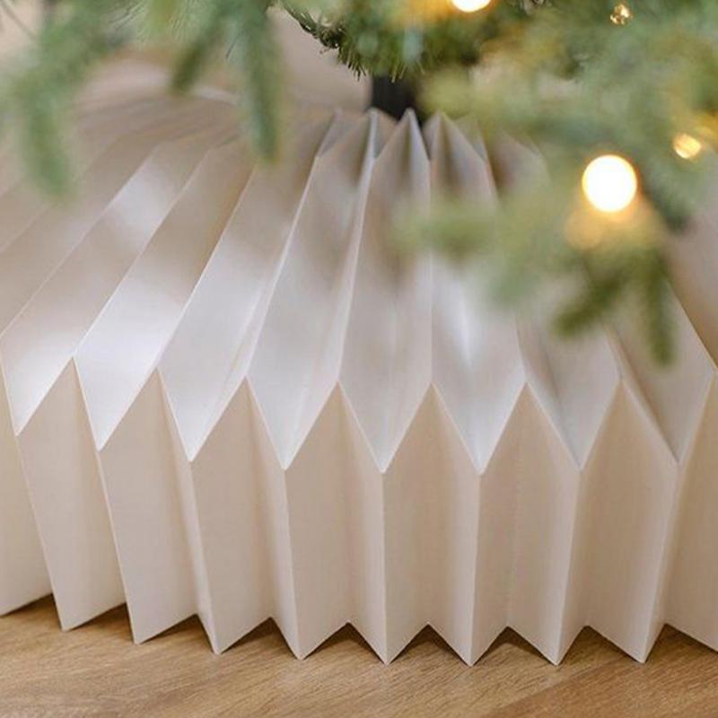 Artificial Tree Collar Adjustable Folding Holiday Decoration Tree Stand Base Cover For Living Room Photo Backdrops Entryway
