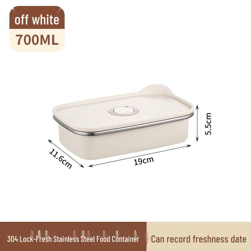 304 Stainless Steel Sealed Food Container 700ml