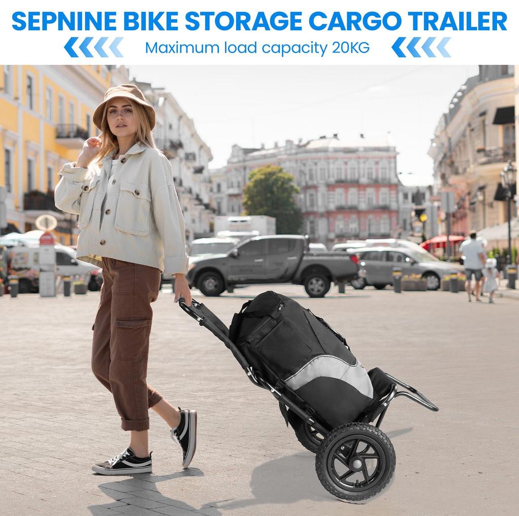 Robuster faltbarer Strandwagen mit Sitzlehne, All-Terrain-Rädern, tragbarer Outdoor-Wagen für Camping, Anglerausrüstung Transport