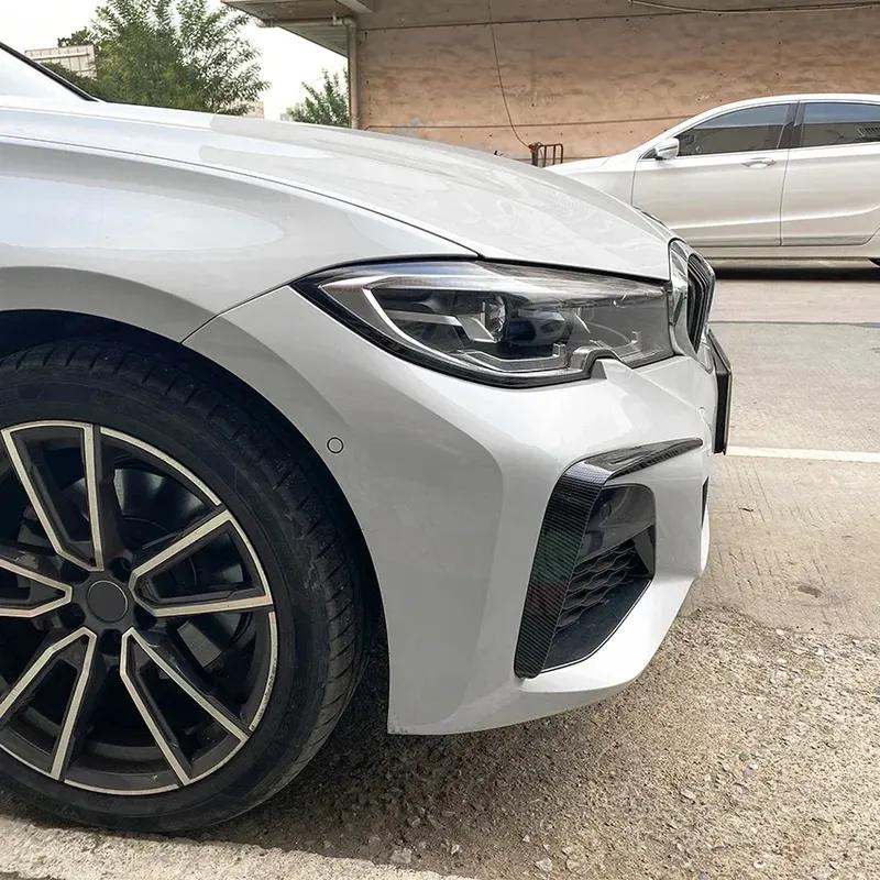 För BMW G20 G21 G28 318i 320i 325i 330i 330d 330e M Sport - Främre Canards Stötfångare Läpp Dimljus Trim Karosskit Bil Styling