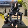 Anime Sitzende Haltung Kaneki Ken Actionfigur Doppelte Hände Austauschbarer Kopf GK Modell Figur Mode Spielzeug PVC Statue Jungen Geschenke