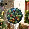 Stained Glass Window Art Christmas Acrylic Puzzle Suncatcher, Holiday Tree Snowman Stockings Red Bird Sun Catcher Suncatcher Kit for Adults,