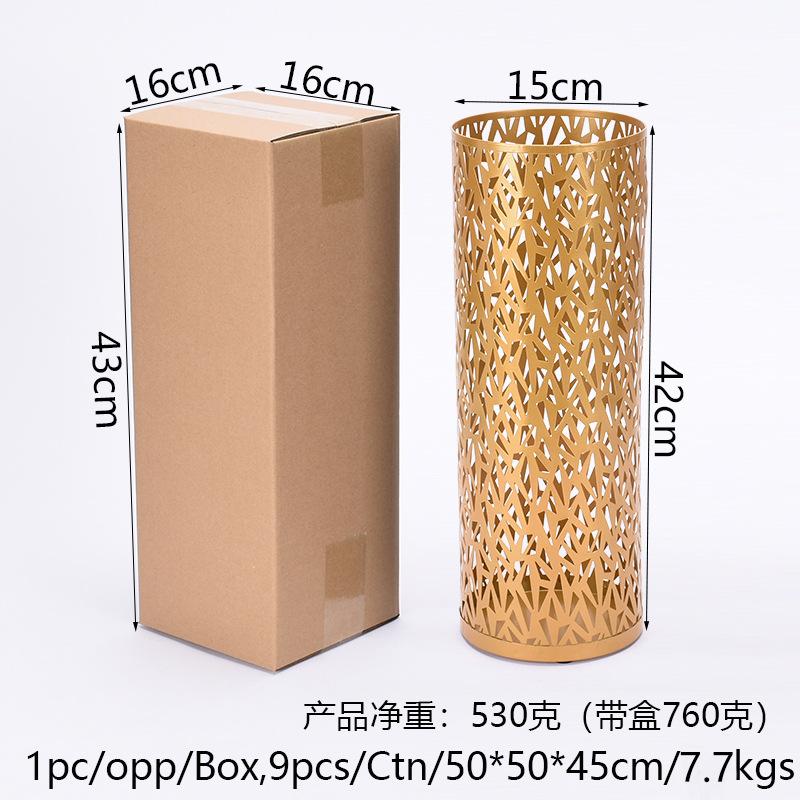 New Umbrella Stand Rack Metal Round Hollow Umbrella Storage Holder Indoor Walking Stick Holder for Home Entryway Office Hotel