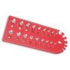 Nut and Bolt Thread Checker, Bolt Size and Thread Gauge, Aluminum Alloy Metric Thread Bolt Size and Thread Gauge, Wall-Mountable Bolt Thread Identific