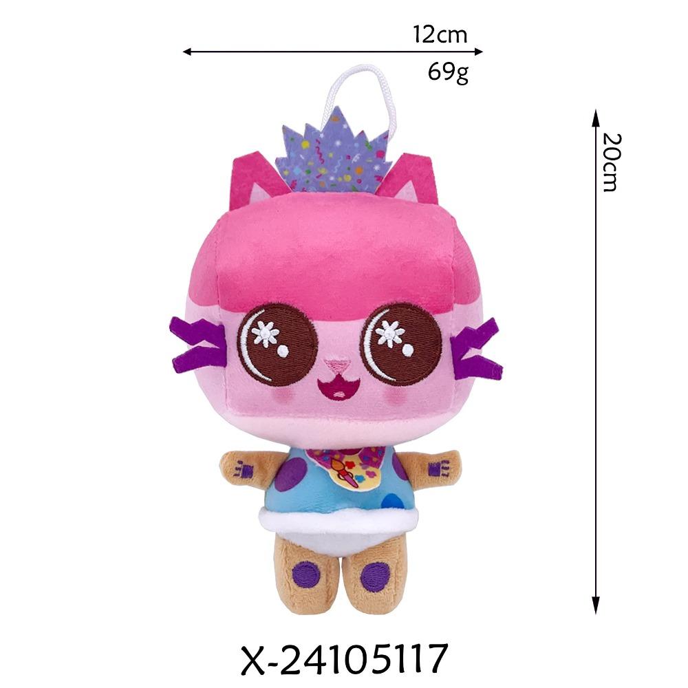 20cm Gabby Dukkehus Plysjleke Ryggsekk Katt Kake Katt Havfrue Kosedyr Plysjleke Gbay Klistremerke for Jenter Julegaver