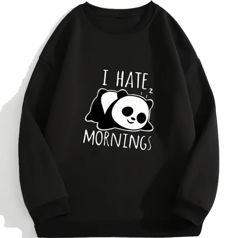 Crew Neck Sweatshirt, Quick-Dry & Anti-Static, Perfect for Office XXL чёрный