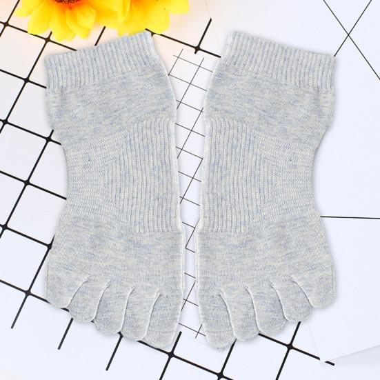 1 Pair Cotton Five Finger Short Socks Women Girl Breathable Sweat-Absorbent Split Toe Socks Casual Pilates Yoga Gym Fitness Sports Socks