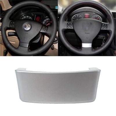 Chromuotas vairo emblemos dangtelis, skirtas VW Golf MK5 Plus 5 GTI Passat B6 lipdukui, automobilio priedams