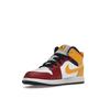 Air Jordan 1 Mid SE PS Motorsport Kids Sneakers White Black University-Gold DJ0337-067